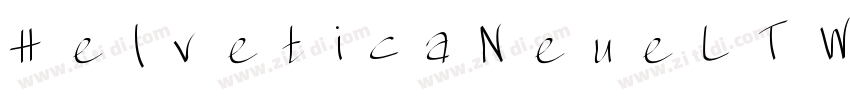 HelveticaNeueLTW1G c字体转换